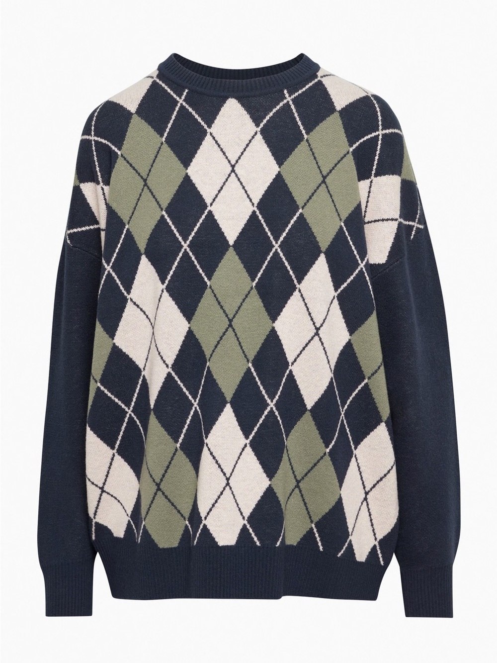 Sunday Best Peggy Sweater — Total Eclipse/Shy Pink, Size L